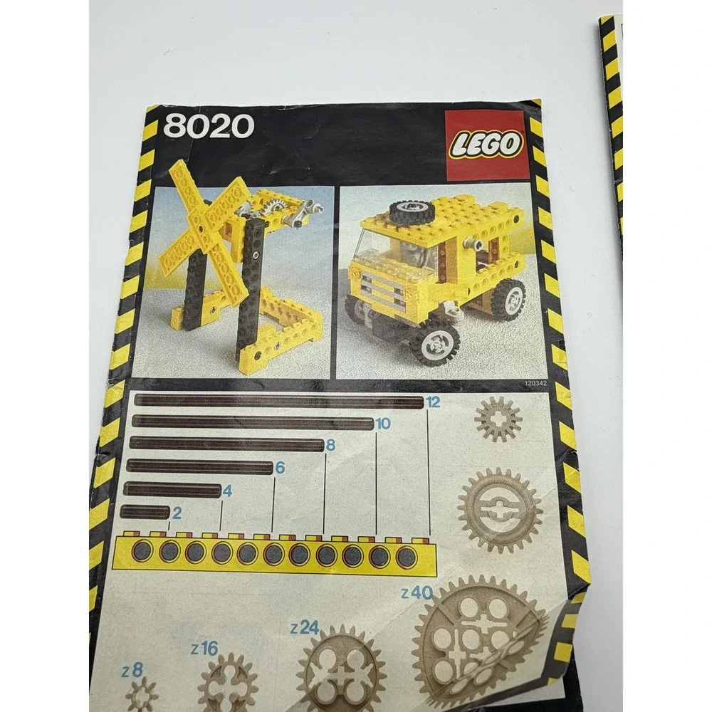 Vintage LEGO Technic‎ 8020 Universal Set Instruction Manual Booklet 1984